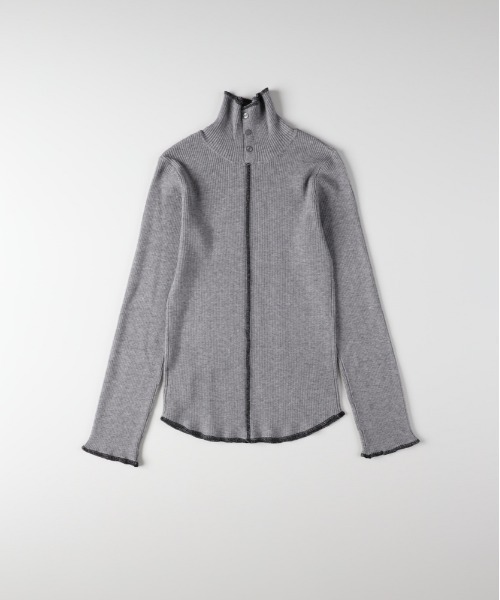 Right-on（ライトオン）の「【HONEYSUCKLE ROSE】配色ハイネックセーター (リブニット / デイリーユース / 通勤カジュアル / 着回し)（ニット/セーター・レディース・ブラウン/キナリ/ブラック/グレー・M/L）」の16枚目の写真