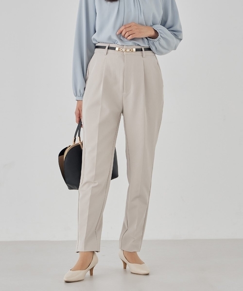 a.v.v（アーヴェヴェ）の「パール調ビットベルト（ベルト・レディース・ブラック/アイボリー・38）」の9枚目の写真