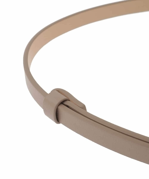 a.v.v（アーヴェヴェ）の「パール調ビットベルト（ベルト・レディース・ブラック/アイボリー・38）」の5枚目の写真