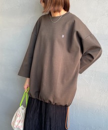 UNIVERSAL OVERALL（ユニバーサルオーバーオール）の「[UNIVERSAL OVERALL ユニバーサルオーバーオール] 別注 7分袖 ドローコード付きポンチTシャツ（Tシャツ/カットソー）」