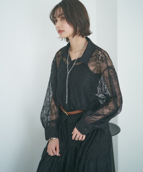セール】【2026SS】ひげレースシャツ（シャツ/ブラウス）｜Remind me