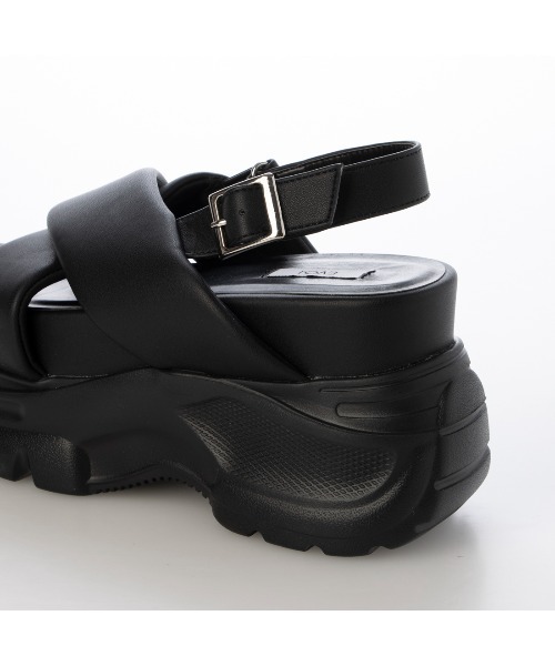 EVOL（イーボル）の「【XS-LLサイズ展開・柔らかい】厚底パデットクロスサンダル JA5966（サンダル・レディース・ホワイト/ブラック・LL/L/M/S/XS）」の13枚目の写真