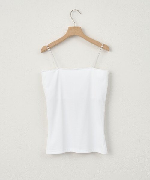 SHENERY（シーナリー）の「ダブルストラップカップ付きキャミ（キャミソール・レディース・ホワイト/ブラック・SMALL/MEDIUM）」の3枚目の写真