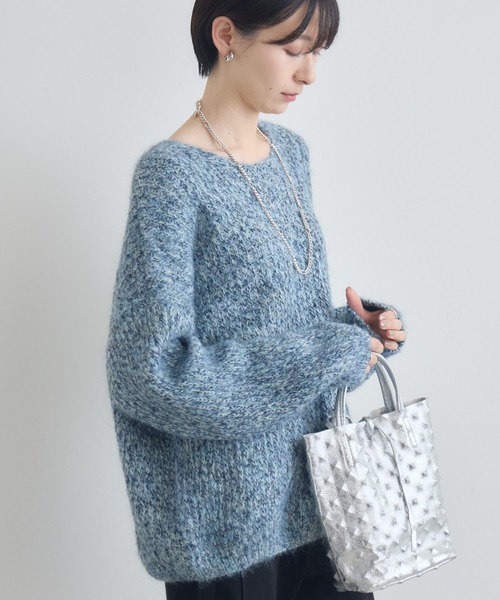 Paradise Picnic（パラダイスピクニック）の「カラーネップニット（ニット/セーター・レディース・オレンジ/ブルー/グレー・FREE）」の2枚目の写真