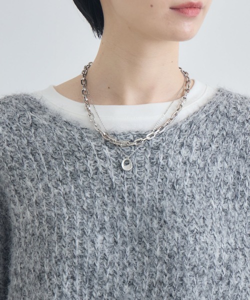 Paradise Picnic（パラダイスピクニック）の「カラーネップニット（ニット/セーター・レディース・オレンジ/ブルー/グレー・FREE）」の21枚目の写真