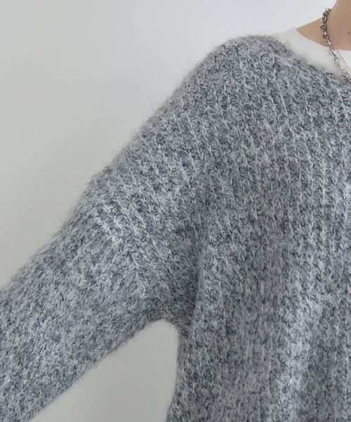 Paradise Picnic（パラダイスピクニック）の「カラーネップニット（ニット/セーター・レディース・オレンジ/ブルー/グレー・FREE）」の22枚目の写真