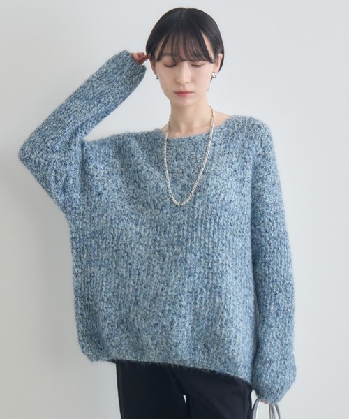 Paradise Picnic（パラダイスピクニック）の「カラーネップニット（ニット/セーター・レディース・オレンジ/ブルー/グレー・FREE）」の8枚目の写真