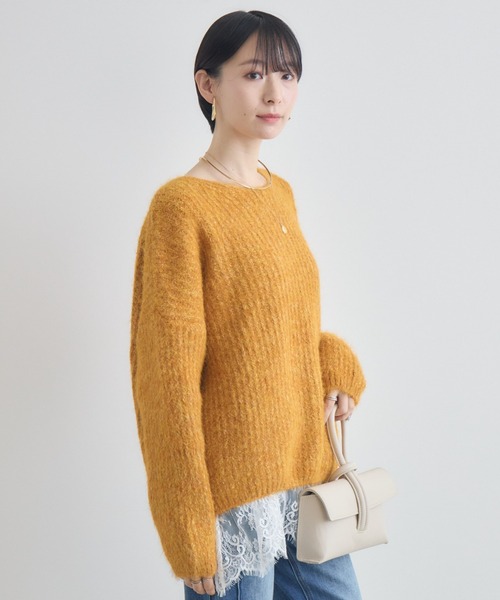 Paradise Picnic（パラダイスピクニック）の「カラーネップニット（ニット/セーター・レディース・オレンジ/ブルー/グレー・FREE）」の16枚目の写真