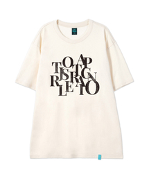 [ビッグロゴ]コットンルージュフィット半袖Tシャツ_バターミルク