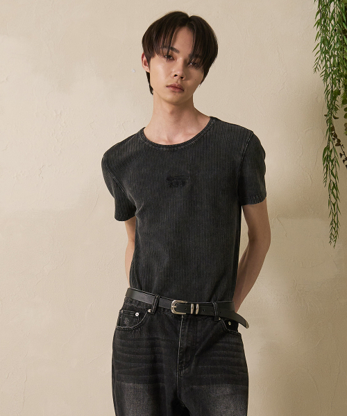 FDR(エフディーアール)の「Sulfar Washing rib Muscle short sleeve Black(Tシャツ/カットソー・レディース・その他・S/M/L)」の7枚目の写真