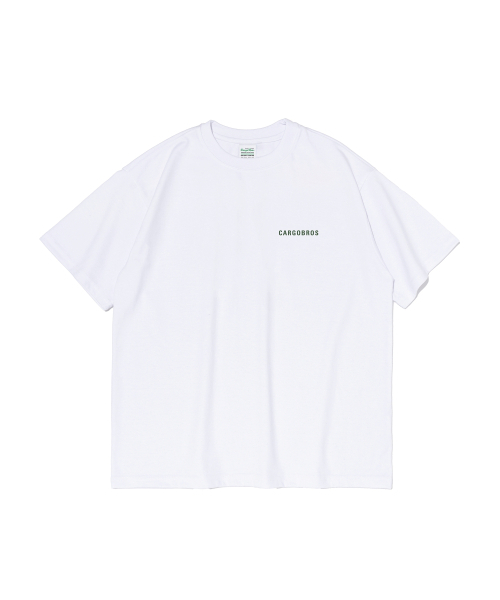 CARGOBROS(カーゴブロス)の「エッセンシャルロゴオーバー半袖Tシャツ(ホワイト)(Tシャツ/カットソー・メンズ・その他・L/XL/2XL/S/M)」の1枚目の写真