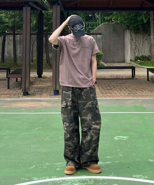 CARGOBROS(カーゴブロス)の「エッセンシャルロゴオーバー半袖Tシャツ(ホワイト)(Tシャツ/カットソー・メンズ・その他・L/XL/2XL/S/M)」の6枚目の写真