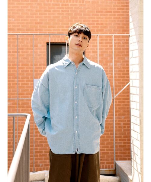 CARGOBROS（カーゴブロス）の「CB ウォッシングシティボーイデニムシャツ（淡い青）（シャツ/ブラウス・メンズ・その他・FREE）」の19枚目の写真