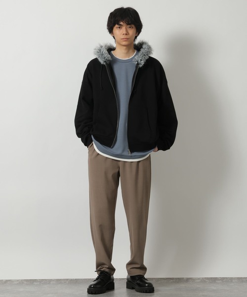 セール】ファーフードZIPパーカー / 641591（パーカー）｜LAKOLE