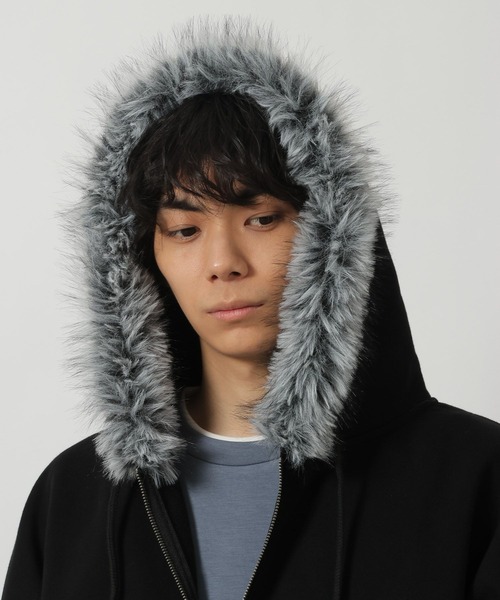 セール】ファーフードZIPパーカー / 641591（パーカー）｜LAKOLE