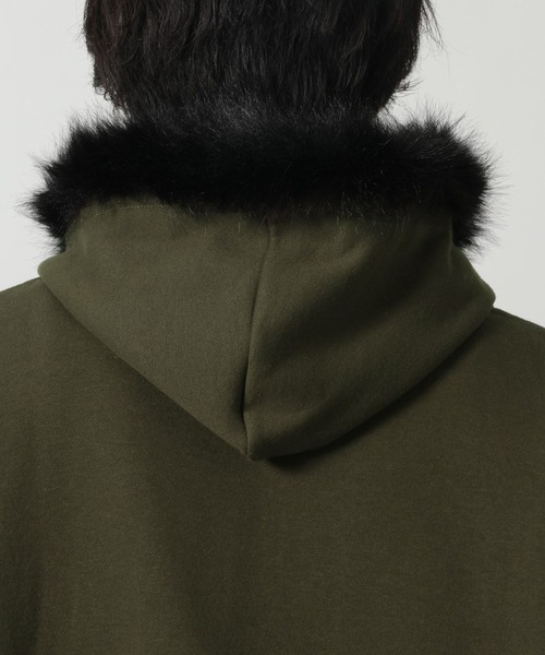 LAKOLE(ラコレ)の「ファーフードZIPパーカー / 641591(パーカー・メンズ・カーキ/ブラック・LARGE/MEDIUM)」の16枚目の写真
