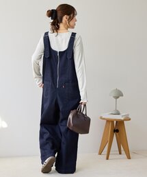 DISCOAT | デニムジップ使いサロペット(サロペット/オーバーオール)
