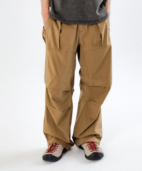 SSO-M(ソエム)の「エアダブルワイドパンツ(Grey Label)_ブラウン(スウェットパンツ・メンズ・その他・S/M/L/XL)」の1枚目の写真