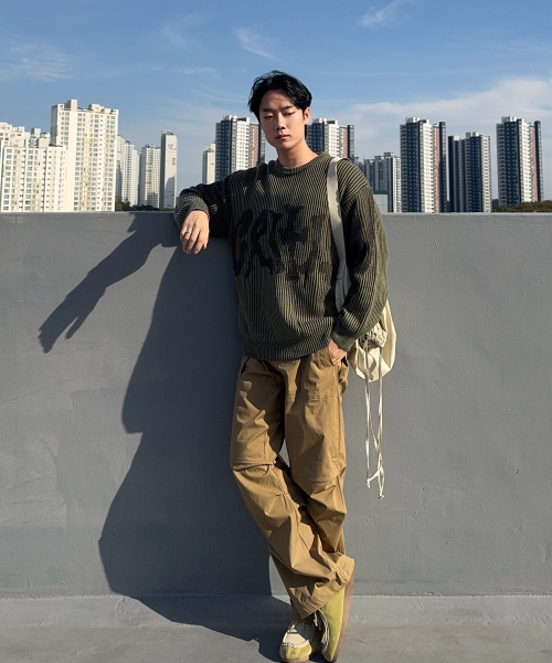 SSO-M(ソエム)の「エアダブルワイドパンツ(Grey Label)_ブラウン(スウェットパンツ・メンズ・その他・S/M/L/XL)」の2枚目の写真