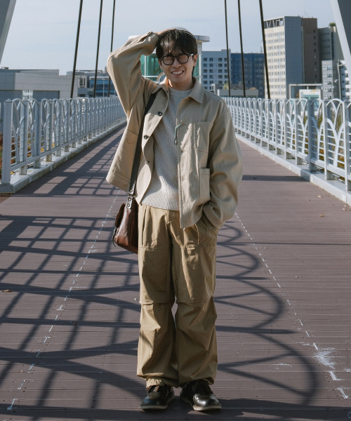 SSO-M(ソエム)の「エアダブルワイドパンツ(Grey Label)_ブラウン(スウェットパンツ・メンズ・その他・S/M/L/XL)」の3枚目の写真