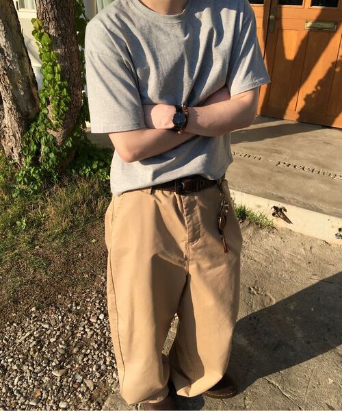 Big Unionの「クラシックビッグバギーチノパンツ(ベージュ)(その他パンツ・メンズ・その他・S/M/L)」の5枚目の写真