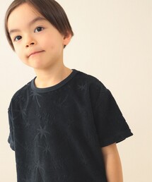 BEAMS mini | 【WEB限定】総柄 パイル Tシャツ 2026SS（90～140cm） 男子 夏 機能性(Tシャツ/カットソー)