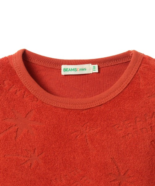 BEAMS mini(ビームスミニ)の「総柄 パイル Tシャツ 2026SS(90~140cm) 男子 夏 機能性(Tシャツ/カットソー・キッズ・ネイビー/オレンジ系その他6・140/130/120/110/100/90)」の18枚目の写真