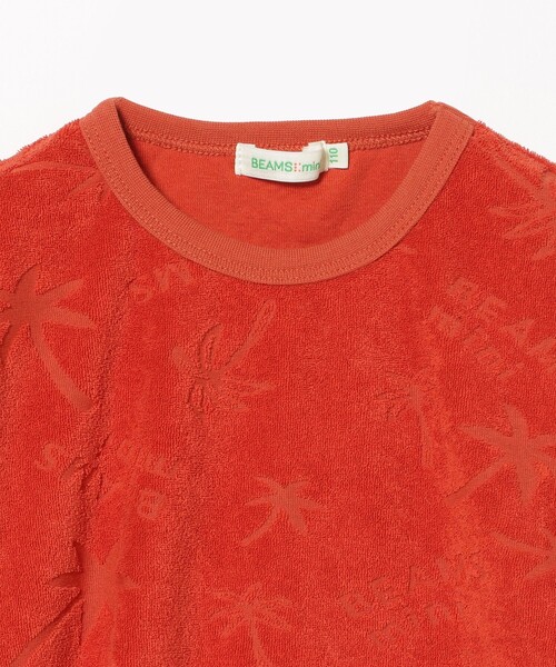BEAMS mini(ビームスミニ)の「総柄 パイル Tシャツ 2026SS(90~140cm) 男子 夏 機能性(Tシャツ/カットソー・キッズ・ネイビー/オレンジ系その他6・140/130/120/110/100/90)」の10枚目の写真