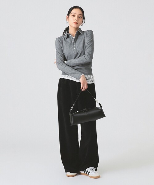 Ray BEAMS(レイビームス)の「【別注】PICCADILLY / POLO(ポロシャツ・レディース・クリーム/チャコールグレー・ONE SIZE)」の16枚目の写真
