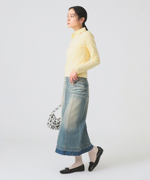 Ray BEAMS(レイビームス)の「【別注】PICCADILLY / POLO(ポロシャツ・レディース・クリーム/チャコールグレー・ONE SIZE)」の18枚目の写真