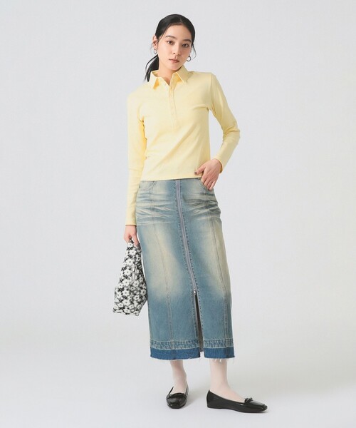 Ray BEAMS(レイビームス)の「【別注】PICCADILLY / POLO(ポロシャツ・レディース・クリーム/チャコールグレー・ONE SIZE)」の20枚目の写真