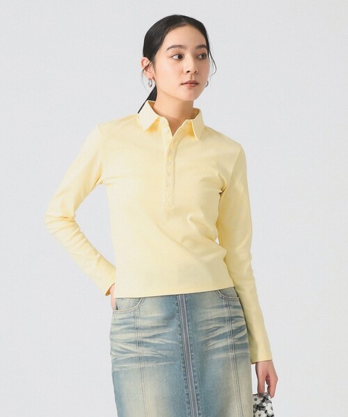 Ray BEAMS(レイビームス)の「【別注】PICCADILLY / POLO(ポロシャツ・レディース・クリーム/チャコールグレー・ONE SIZE)」の21枚目の写真
