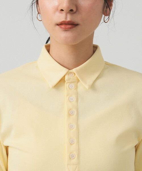 Ray BEAMS(レイビームス)の「【別注】PICCADILLY / POLO(ポロシャツ・レディース・クリーム/チャコールグレー・ONE SIZE)」の3枚目の写真