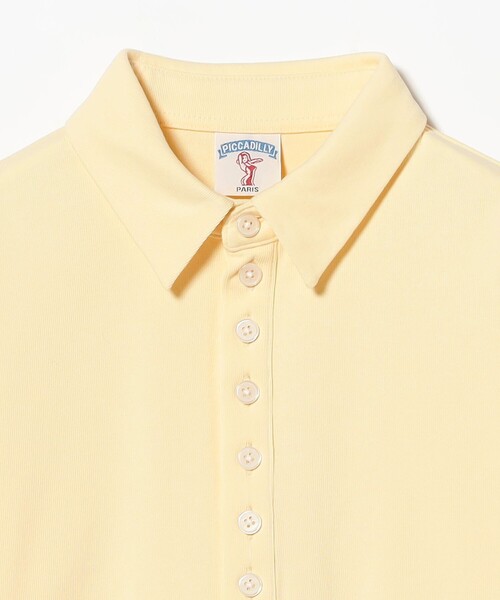 Ray BEAMS(レイビームス)の「【別注】PICCADILLY / POLO(ポロシャツ・レディース・クリーム/チャコールグレー・ONE SIZE)」の6枚目の写真