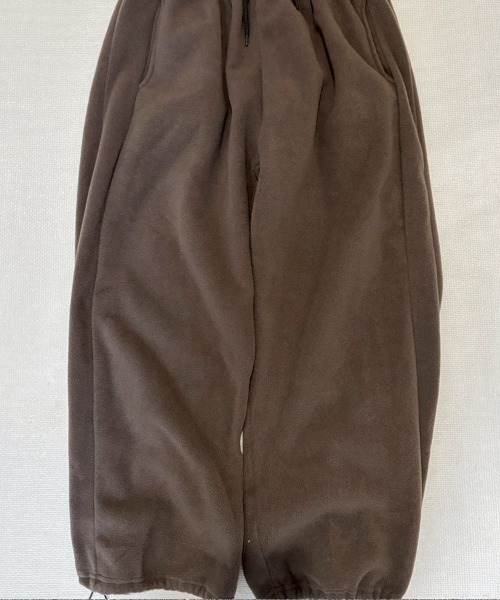 YACA(ヤーカ)の「Fleece Over Wide Pants/フリースオーバーワイドパンツ【unisex item】(スウェットパンツ・レディース・グレー/ブラウン・FREE)」の19枚目の写真
