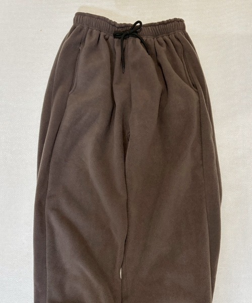 YACA(ヤーカ)の「Fleece Over Wide Pants/フリースオーバーワイドパンツ【unisex item】(スウェットパンツ・レディース・グレー/ブラウン・FREE)」の21枚目の写真