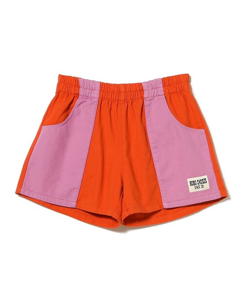 BOBO CHOSES(ボボショーズ)の「BOBO CHOSES / キッズ カラー ブロック ショートパンツ 2026SS(2~9才)(その他パンツ・キッズ・レッド・2-3Y/4-5Y/6-7y/8-9y)」の4枚目の写真