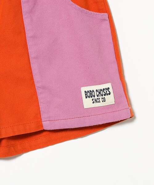 BOBO CHOSES(ボボショーズ)の「BOBO CHOSES / キッズ カラー ブロック ショートパンツ 2026SS(2~9才)(その他パンツ・キッズ・レッド・2-3Y/4-5Y/6-7y/8-9y)」の6枚目の写真