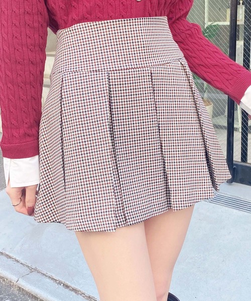 INGNI（イング）の「プリーツスカパン(セットアップ対応)（スカート・レディース・ネイビー/ベージュ/チェック/ブラック/グレー・FREE）」の15枚目の写真