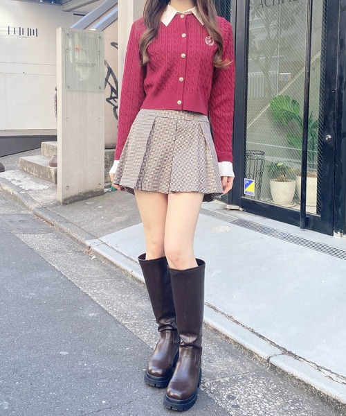 INGNI（イング）の「プリーツスカパン(セットアップ対応)（スカート・レディース・ネイビー/ベージュ/チェック/ブラック/グレー・FREE）」の18枚目の写真