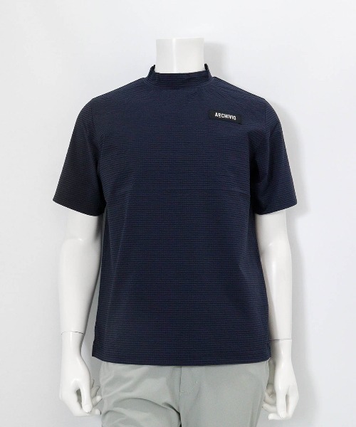 archivio(アルチビオ)の「<MENS>ギンガム冷感プルオーバー(Tシャツ/カットソー・メンズ・ブラック/グリーン/ネイビー・LL/L/M)」の1枚目の写真
