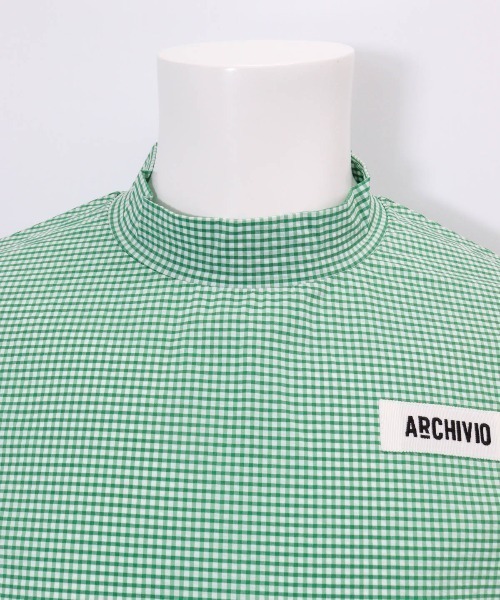 archivio(アルチビオ)の「<MENS>ギンガム冷感プルオーバー(Tシャツ/カットソー・メンズ・ブラック/グリーン/ネイビー・LL/L/M)」の10枚目の写真