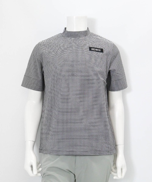 archivio(アルチビオ)の「<MENS>ギンガム冷感プルオーバー(Tシャツ/カットソー・メンズ・ブラック/グリーン/ネイビー・LL/L/M)」の4枚目の写真