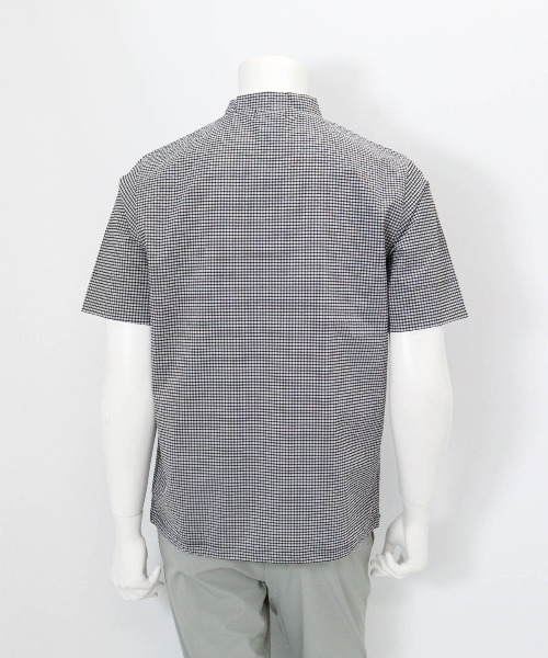 archivio(アルチビオ)の「<MENS>ギンガム冷感プルオーバー(Tシャツ/カットソー・メンズ・ブラック/グリーン/ネイビー・LL/L/M)」の5枚目の写真