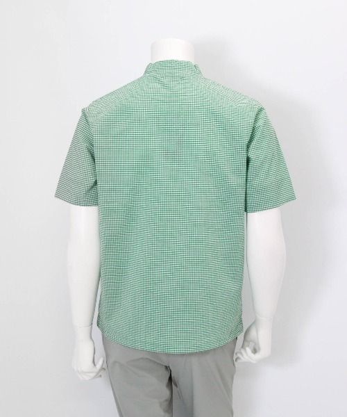 archivio(アルチビオ)の「<MENS>ギンガム冷感プルオーバー(Tシャツ/カットソー・メンズ・ブラック/グリーン/ネイビー・LL/L/M)」の6枚目の写真