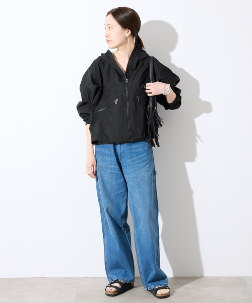THE NORTH FACE(ザノースフェイス)の「THE NORTH FACE/ザ ノース フェイス Short Compact Jacket NPW22630(マウンテンパーカー・レディース・アイボリー/ブラック・LARGE)」の4枚目の写真