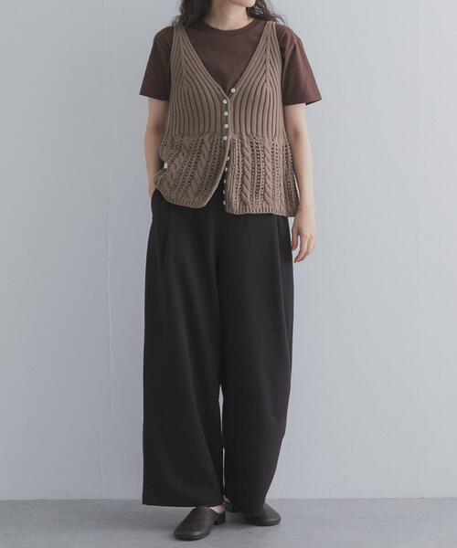 URBAN RESEARCH DOORS(アーバンリサーチドアーズ)の「『仁村紗和さん着用』『UR TECH』完声9分丈ワイドパンツ(その他パンツ・レディース・ブラック/グレー系その他・SMALL/MEDIUM)」の17枚目の写真