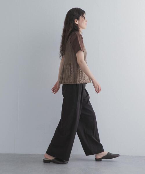 URBAN RESEARCH DOORS（アーバンリサーチドアーズ）の「『仁村紗和さん着用』『UR TECH』完声9分丈ワイドパンツ（その他パンツ・レディース・ブラック/グレー系その他・SMALL/MEDIUM）」の19枚目の写真