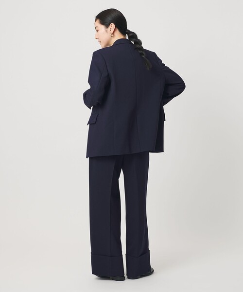BEAUTY&YOUTH UNITED ARROWS（ビューティーアンドユースユナイテッドアローズ）の「ポリエステルブレンド ツイル テーラードジャケット（テーラードジャケット・レディース・ネイビー・S/M）」の4枚目の写真