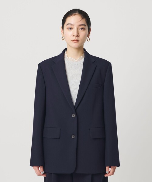 BEAUTY&YOUTH UNITED ARROWS（ビューティーアンドユースユナイテッドアローズ）の「ポリエステルブレンド ツイル テーラードジャケット（テーラードジャケット・レディース・ネイビー・S/M）」の6枚目の写真